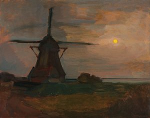 Oostzijdse Mill in Moonlight, c.1907